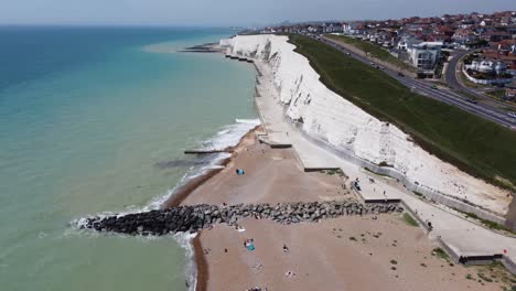 Saltdean,-England-4k-Drone-Beach-Flyover