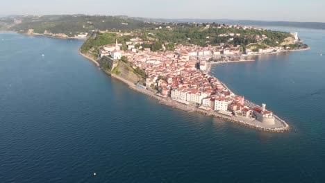 Ancient-buildings-with-red-roofs-and-Adriatic-sea