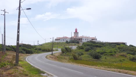 Der-Leuchtturm-Von-Cabo-Da-Roca,-Portugal---Dem-Westlichsten-Punkt-Kontinentaleuropas