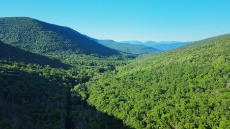 Aerial-drone-video-footage-of-summer-time-in-the-Catskill-Mountains-in-New-York’s-Hudson-Valley