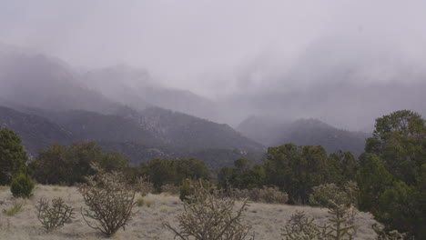 Beautiful-Southwest-Desert-Mountain-Landscape-of-New-Mexico,-USA