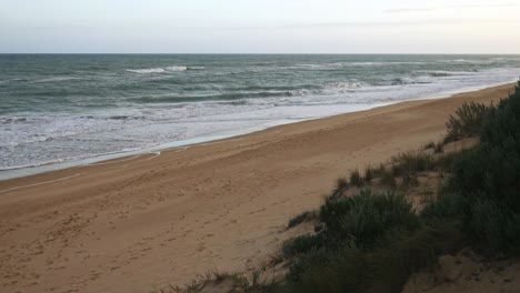 Blick-Von-Den-Dünen-Am-Paradise-Beach,-Gippsland,-Victoria,-Australien,-Dezember-2020
