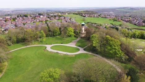 Locke-park-tower-venue-Barnsley-Yorkshire-aerial-drone