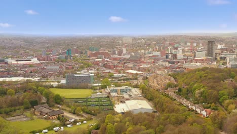 Pristine-Sheffield-City-Centre-Fargate-area-England-aerial
