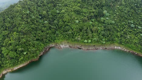 Lush-Vegetation-On-Mountains-At-Lake-Danao-In-Ormoc,-Leyte,-Philippines