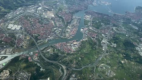 Bilbao-city-from-the-air-daylight