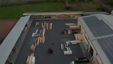 Aerial-pullback-reveals-large-lumberyard