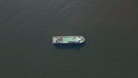 Mandvi-Fluss-Schiff-Passagier-Cruze-Indien-Goa-Drohne-Erschossen-Panji-Indien-Altes-Goa-Yop-Ansicht