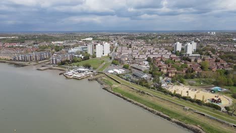 Grays-Essex-waterfront-aerial-4k