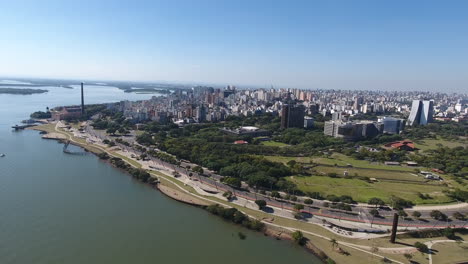 4k-Centro-De-Porto-Alegre-Escena-Aérea