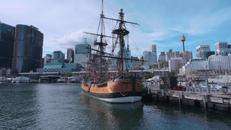 Tall-ship-in-Sydney-Harbour