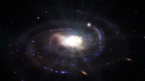 Galaxie-Rotierende-Spirale-Im-Universum