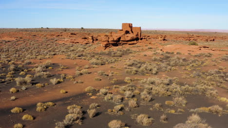 Wukoki-Pueblo-Ruinen-In-Der-Wüste-Von-Arizona