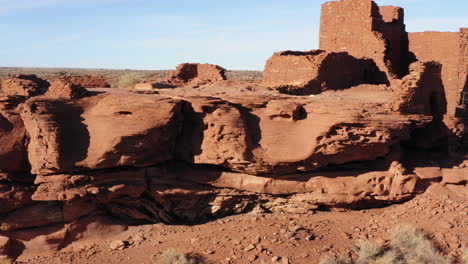 Nahaufnahme-Mit-Wukoki-Pueblo-Ruinen