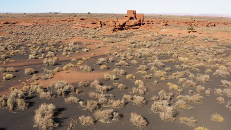Wukoki-Pueblo-Ruinen-In-Der-Wüste-Von-Arizona