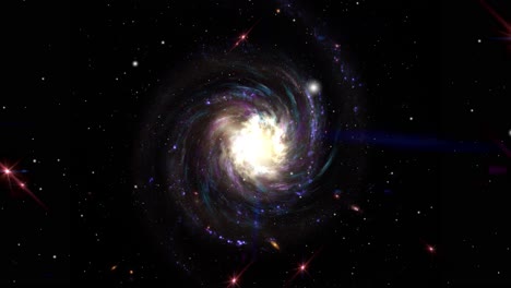 Galaxien-Und-Sterne,-Die-Sich-Im-Universum-Bewegen