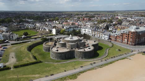 Deal-Castle-Kent-uk-aerial-footage-4K