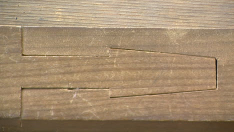 Close-up-of-intricate-Japanese-wood-joint