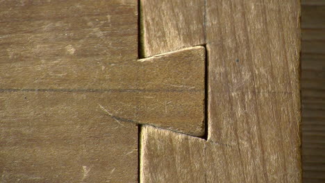 Close-up-of-dove-tail-wood-joint