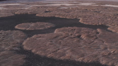 Aerial-view-showing-dead-dried-Marshall-Lake-after-Heat-in-Nature