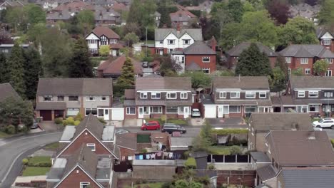 Ruhige-Britische-Häuser-Und-Gärten-Wohnvorstadteigentum-Luftbild