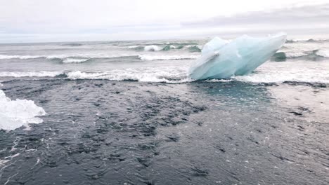 A-big-piece-of-iceberg-lying-on-waterline