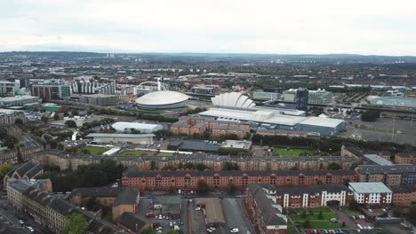 The-SSE-Hydro-Neighbourhood-And-Surrounding-Area-Of-Finnieston,-Glasgow-Aerial