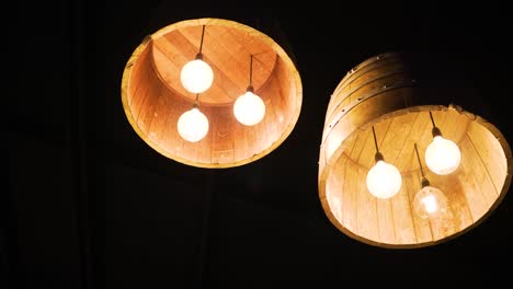 Barrel-Lights-As-Decorative-Fixture-On-The-Ceiling