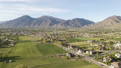 Utah-Real-Estate-Land-in-Mapleton-and-Spanish-Fork---Aerial-Establishing