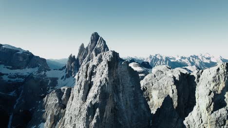Spiral-aerial-footage-of-the-famous-"Cima-Una---Einserkofel"-in-the-Italian-Dolomites