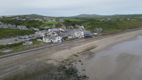 Aberdaron,-small-town-in-Wales-Aerial-footage