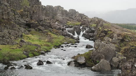 River-in-Thingvellir-National-Park,-Iceland