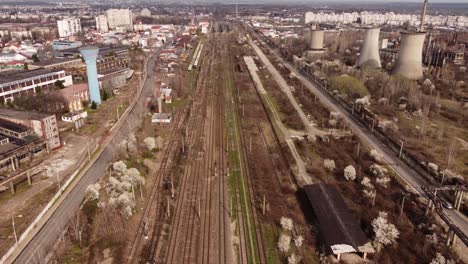 Aerial-View-Of-Old-Railway-Tracks