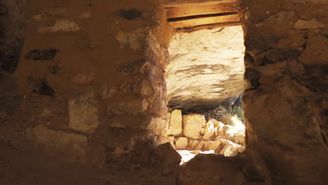 Inside-View-Of-Window-In-Room-At-Cliff-Dwelling-At-Walnut-Canyon