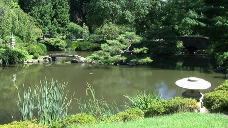 Pfanne-Eines-Teiches-In-Einem-Japanischen-Garten