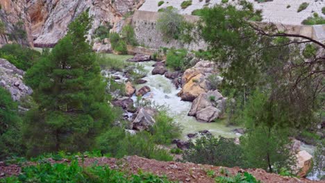 River-creek-at-Caminito-del-Rey,-south-of-Spain