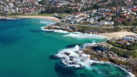 Tamarama-And-Bronte-Beaches-At-Eastern-Suburbs,-Sydney,-New-South-Wales,-Australia