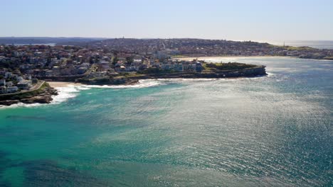 Aerial-Of-Sydney-Suburbs-With-Bronte,-Tamarama,-And-Bondi-Beaches-In-New-South-Wales,-Australia
