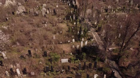 Aerial-View-Of-Abandoned-Jewish-Headstones