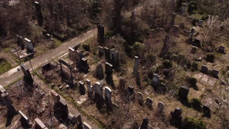Aerial-View-Of-Mysterious-Gravestones.-Halloween-Background