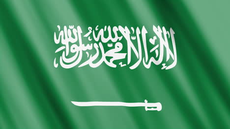 Flag-of-Saudi-Arabia-waving-in-the-wind