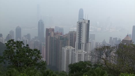 Central-business-district-of-Hong-Kong,-China