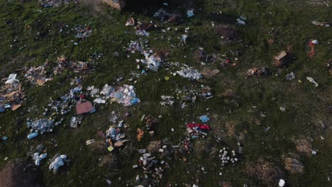 Aerial-View-Of-Field-Full-Of-Garbage