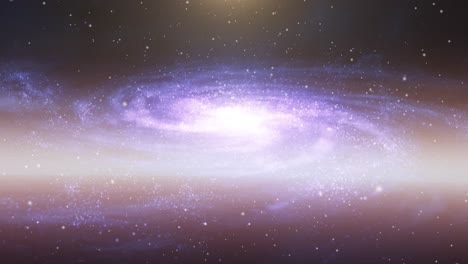 point-of-view,-the-surface-of-the-spiral-galaxy-is-moving-and-floating-in-the-universe