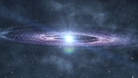 Círculos-Galácticos-Que-Giran-En-El-Gran-Universo,-El-Espacio-Exterior