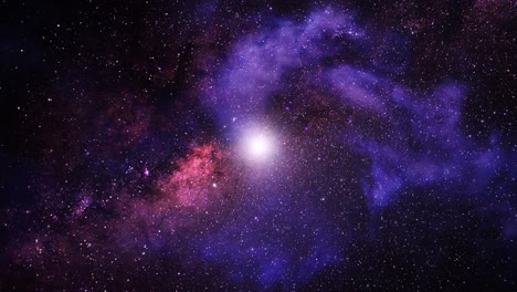 Vía-Láctea-En-El-Cielo-Con-Estrellas-Brillantes,-El-Universo