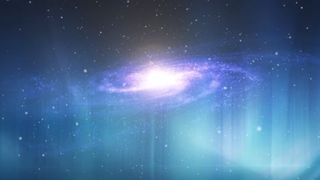 Galaxia-Con-Una-Nebulosa-De-Superficie-Nubosa-En-Primer-Plano,-El-Universo