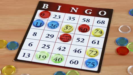 Close-up-of-a-winning-Bingo-card