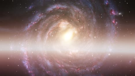 Eine-Galaxie,-Die-Näher-Rückt,-Das-Große-Universum
