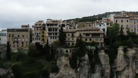 Rugged-Landscape-At-The-Cliff-Of-The-Historic-Walled-Town-Of-Cuenca-In-Spain